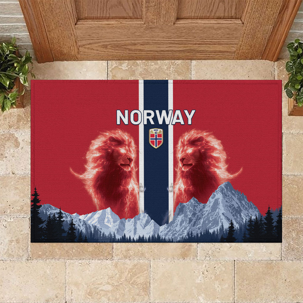 Norway Football 2026 Rubber Doormat Norge On Top