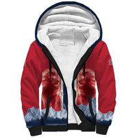 Custom Norway Football 2026 Sherpa Hoodie Norge On Top