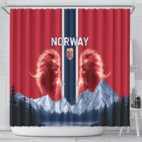 Norway Football 2026 Shower Curtain Norge On Top