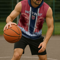 Custom Norway Football 2026 Sleeveless Hoodie Norge On Top