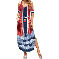 Custom Norway Football 2026 Summer Maxi Dress Norge On Top