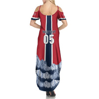 Custom Norway Football 2026 Summer Maxi Dress Norge On Top