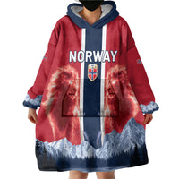 Custom Norway Football 2026 Wearable Blanket Hoodie Norge On Top