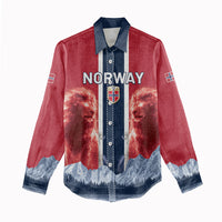 Custom Norway Football 2026 Women Casual Shirt Norge On Top