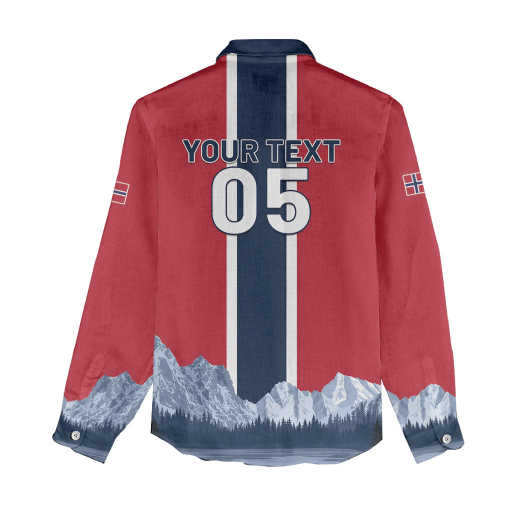 Custom Norway Football 2026 Women Casual Shirt Norge On Top