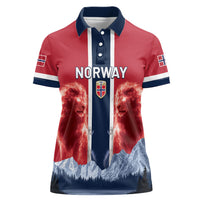 Custom Norway Football 2026 Women Polo Shirt Norge On Top