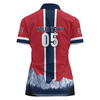 Custom Norway Football 2026 Women Polo Shirt Norge On Top
