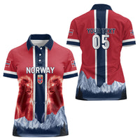 Custom Norway Football 2026 Women Polo Shirt Norge On Top