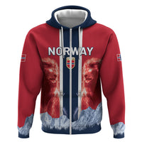 Custom Norway Football 2026 Zip Hoodie Norge On Top