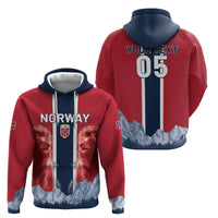 Custom Norway Football 2026 Zip Hoodie Norge On Top
