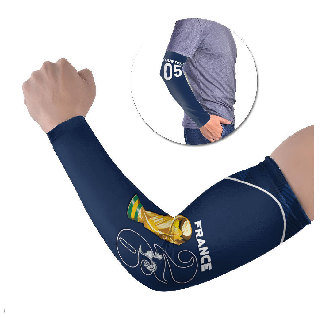 Custom France Football 2026 Arm Sleeves Road To Champions