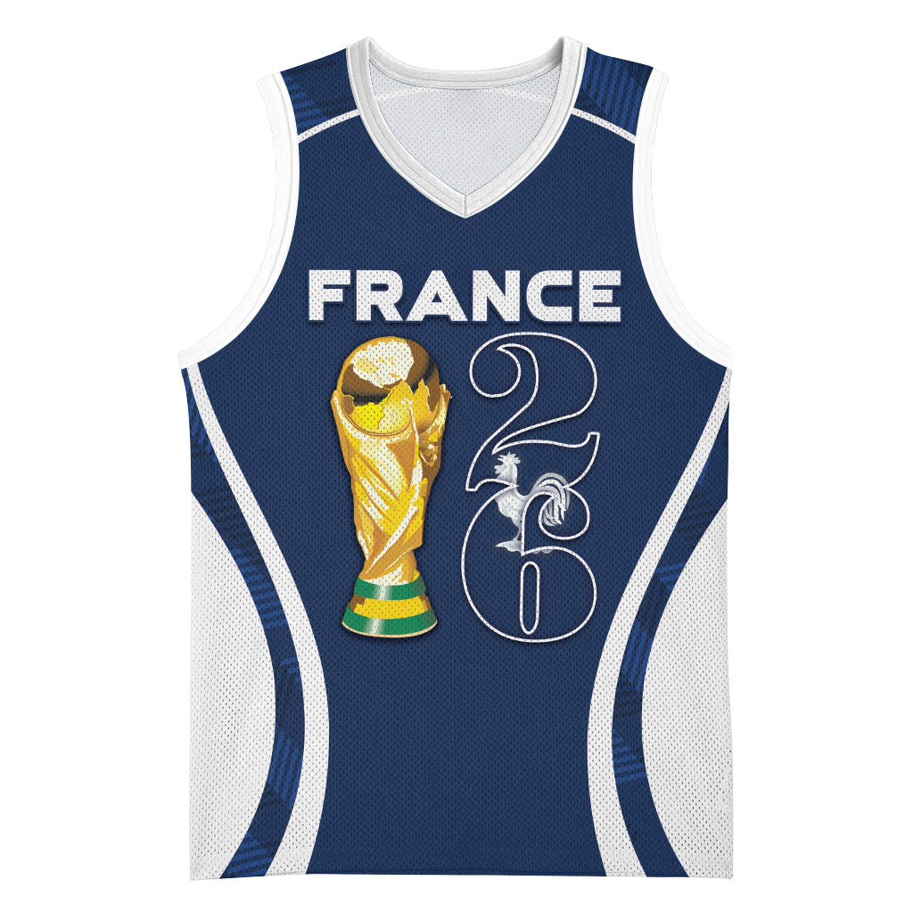 Custom France Football 2026 Basketball Jersey Road To Champions