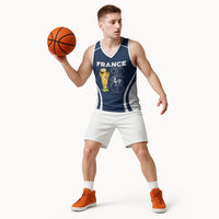 Custom France Football 2026 Basketball Jersey Road To Champions