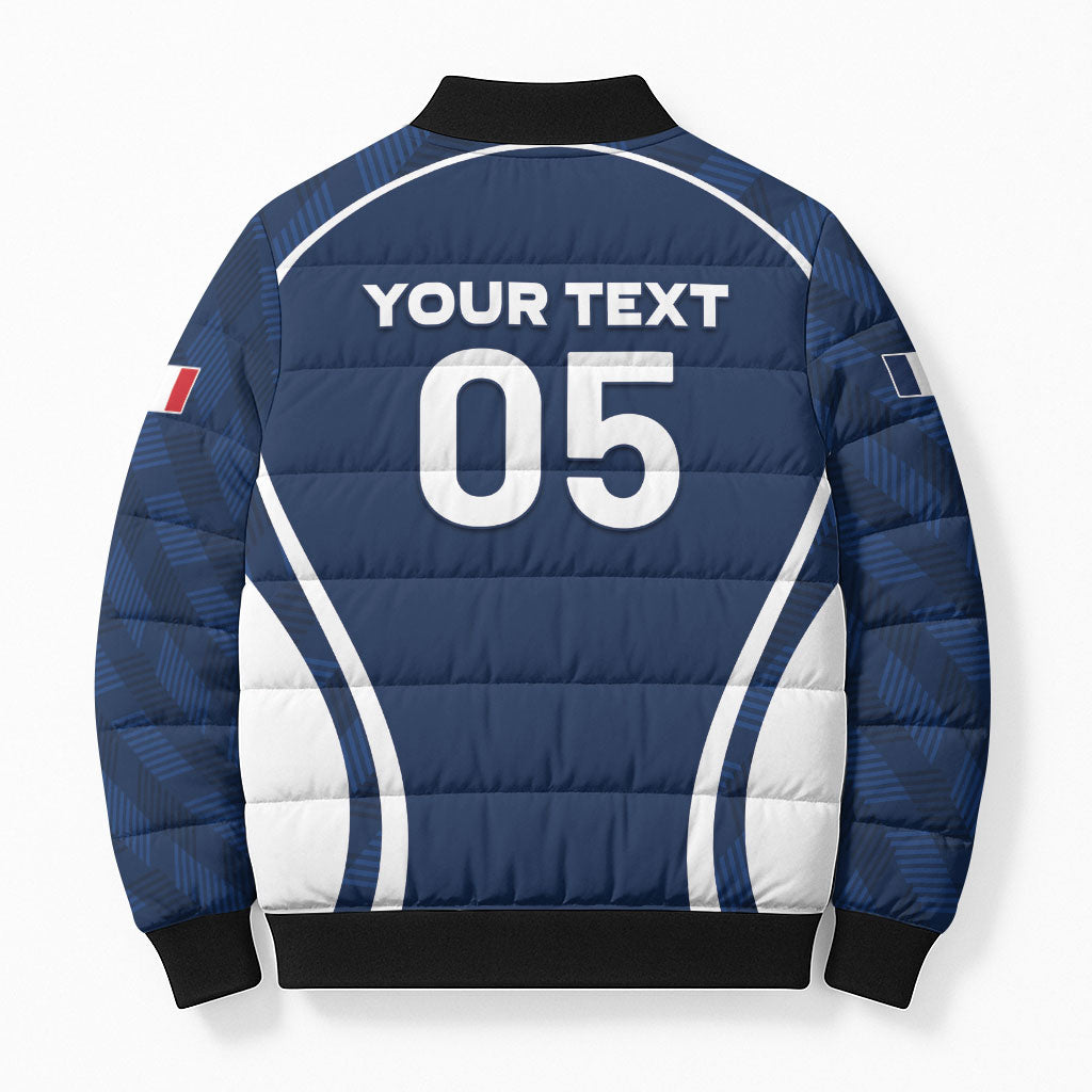 Custom France Football 2026 Bomber Puffer Jacket Road To Champions