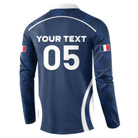 Custom France Football 2026 Button Sweatshirt Road To Champions