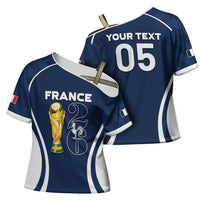 Custom France Football 2026 Cross Shoulder Shirt Road To Champions
