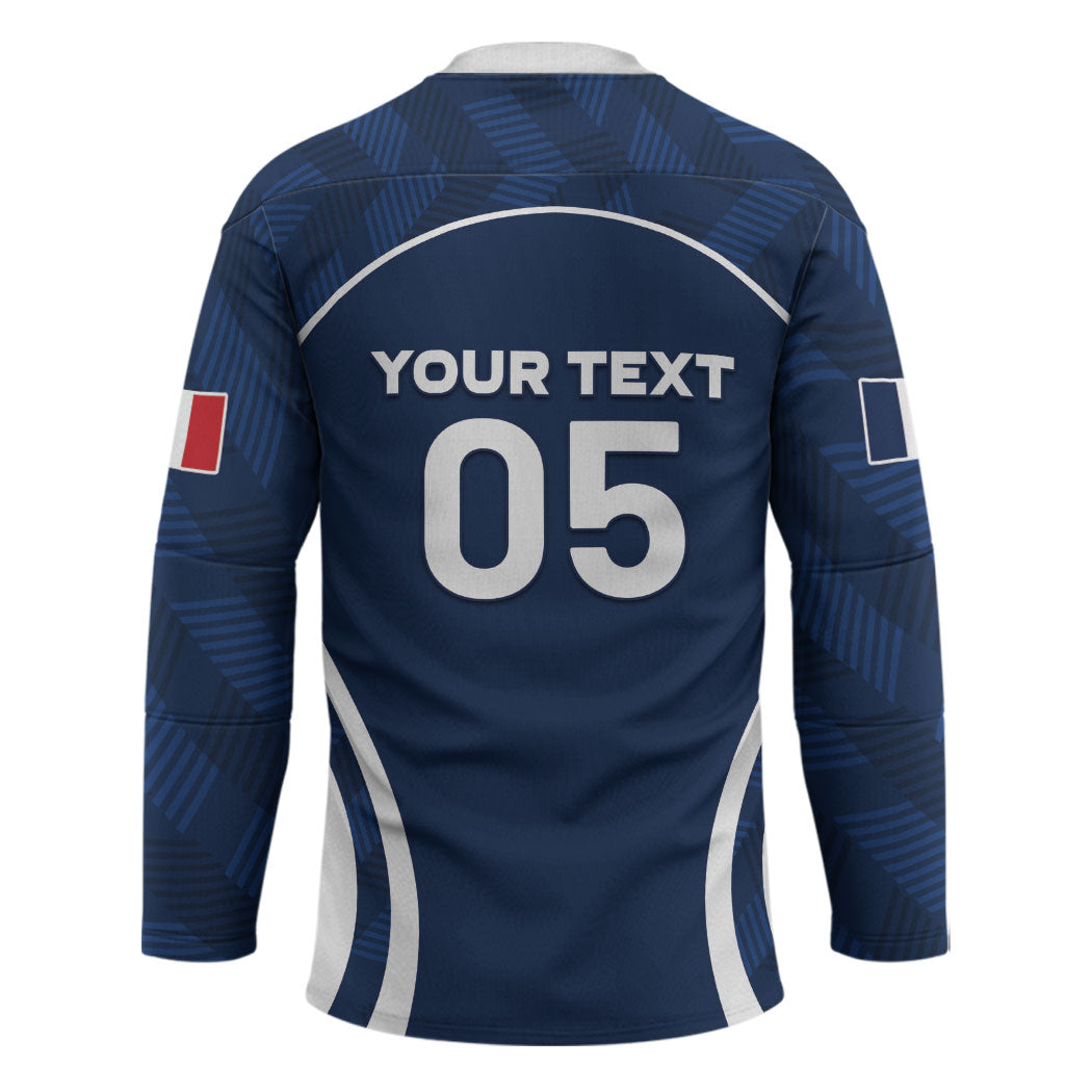 Custom France Football 2026 Hockey Jersey Road To Champions