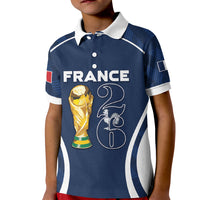 Custom France Football 2026 Kid Polo Shirt Road To Champions