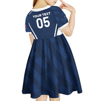 Custom France Football 2026 Kid Short Sleeve Dress Road To Champions