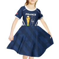 Custom France Football 2026 Kid Short Sleeve Dress Road To Champions