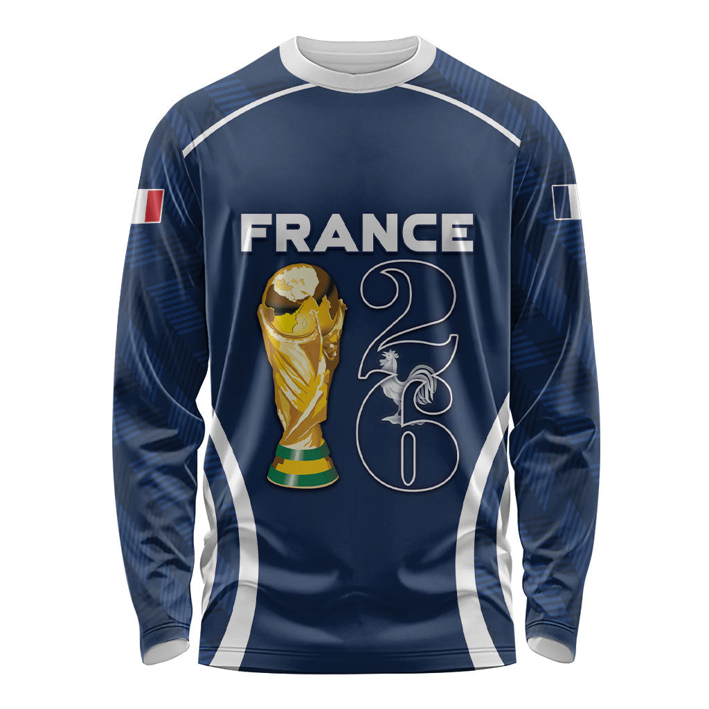 Custom France Football 2026 Long Sleeve Shirt Road To Champions
