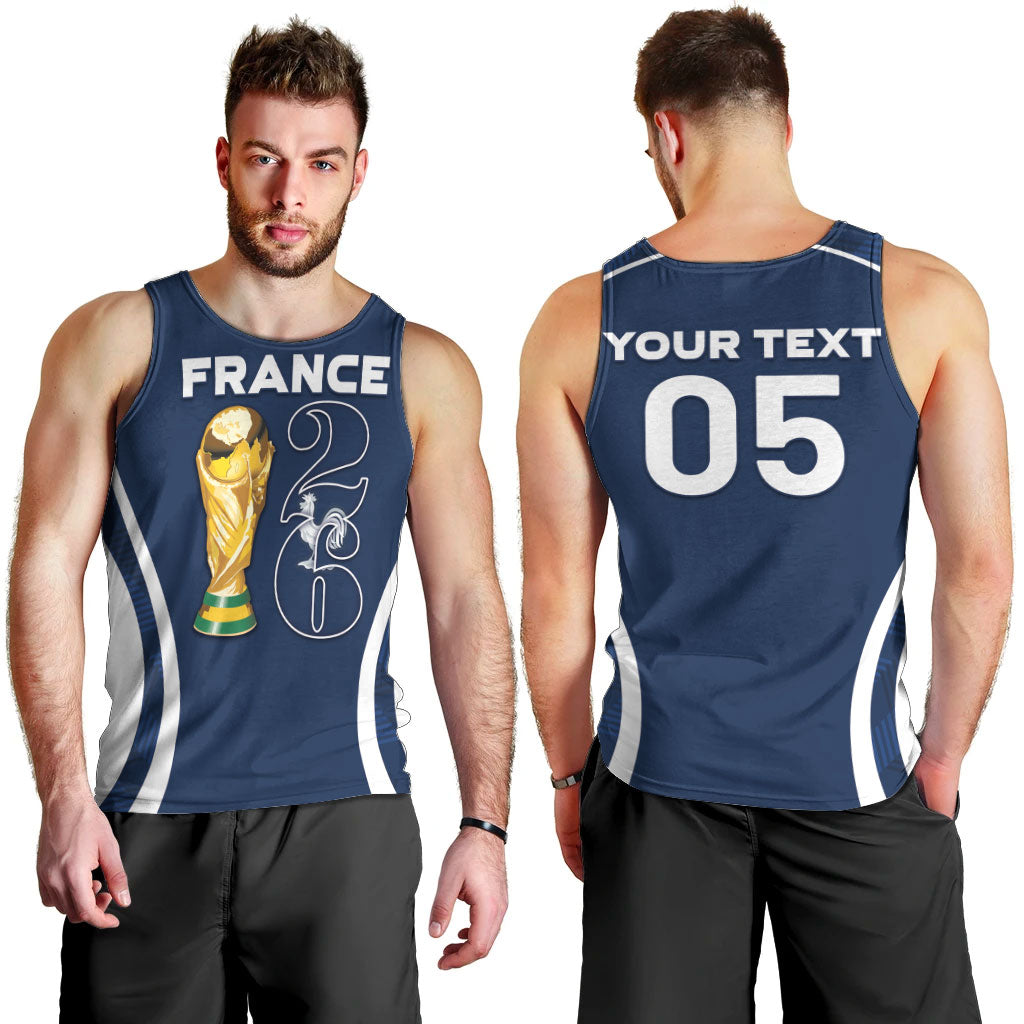 Custom France Football 2026 Men Tank Top Road To Champions