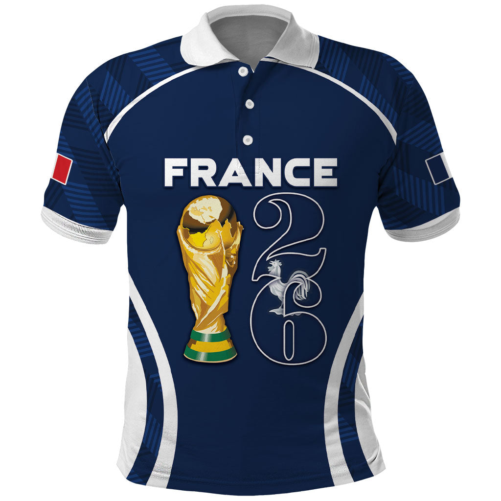 Custom France Football 2026 Polo Shirt Road To Champions