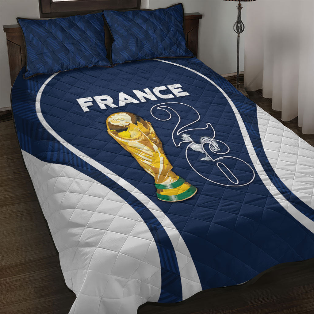 France Football 2026 Quilt Bed Set Road To Champions