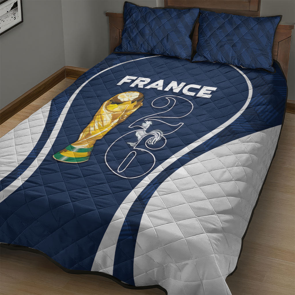 France Football 2026 Quilt Bed Set Road To Champions