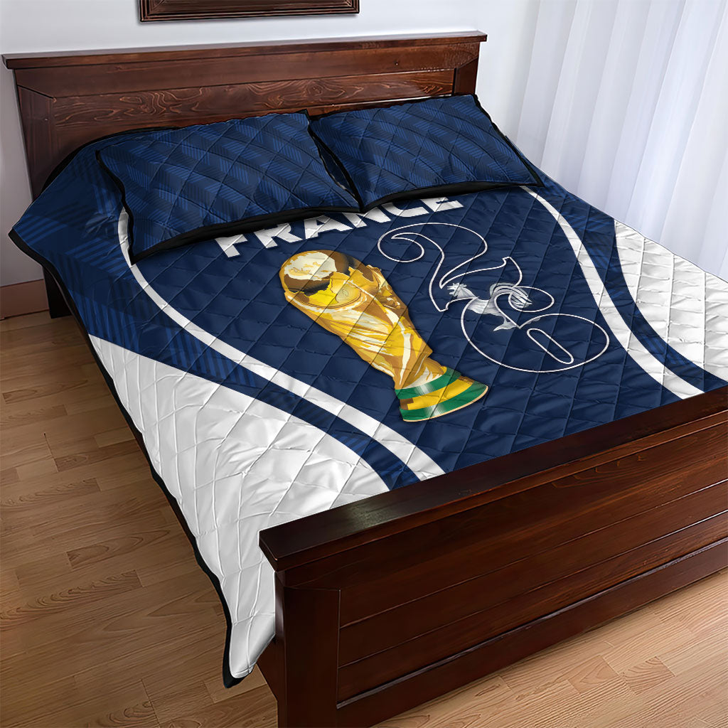 France Football 2026 Quilt Bed Set Road To Champions