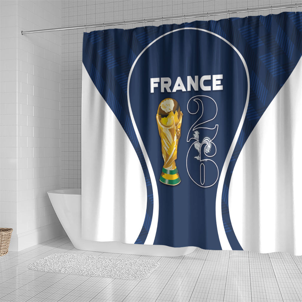 France Football 2026 Shower Curtain Road To Champions
