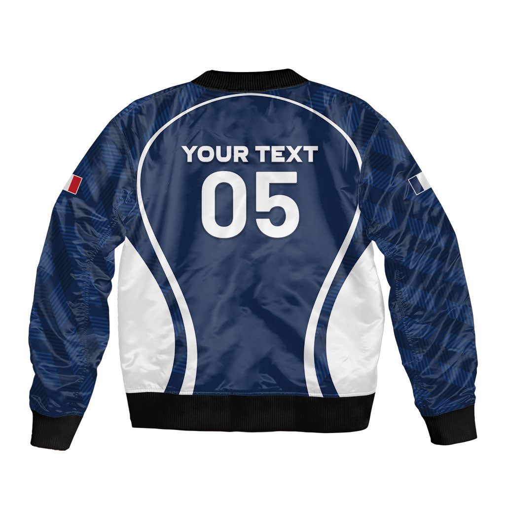 Custom France Football 2026 Sleeve Zip Bomber Jacket Road To Champions