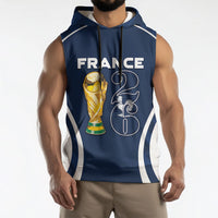 Custom France Football 2026 Sleeveless Hoodie Road To Champions