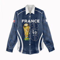 Custom France Football 2026 Women Casual Shirt Road To Champions