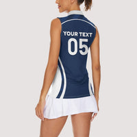Custom France Football 2026 Women Sleeveless Polo Shirt Road To Champions