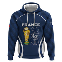 Custom France Football 2026 Zip Hoodie Road To Champions