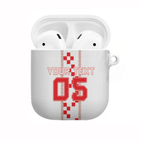 Custom Croatia Football 2026 AirPods Case Hrvatska Vatreni Checkerboard Style