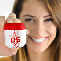 Custom Croatia Football 2026 AirPods Case Hrvatska Vatreni Checkerboard Style