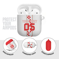 Custom Croatia Football 2026 AirPods Case Hrvatska Vatreni Checkerboard Style