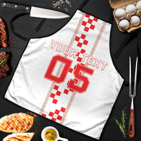Custom Croatia Football 2026 Apron Hrvatska Vatreni Checkerboard Style