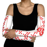 Custom Croatia Football 2026 Arm Sleeves Hrvatska Vatreni Checkerboard Style