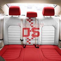 Custom Croatia Football 2026 Back Car Seat Cover Hrvatska Vatreni Checkerboard Style