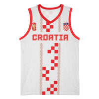 Custom Croatia Football 2026 Basketball Jersey Hrvatska Vatreni Checkerboard Style