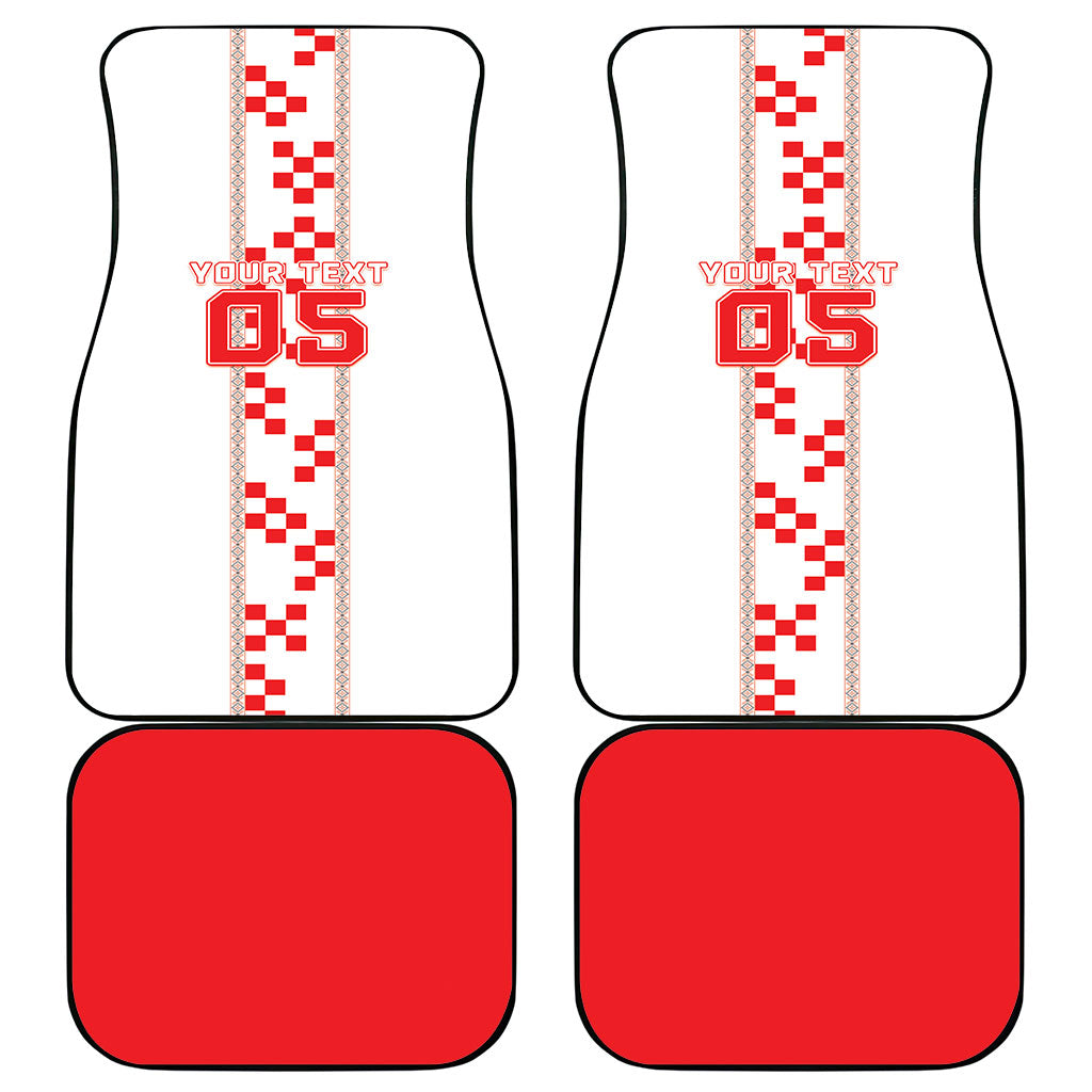 Custom Croatia Football 2026 Car Mats Hrvatska Vatreni Checkerboard Style