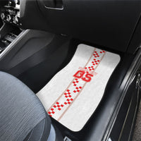 Custom Croatia Football 2026 Car Mats Hrvatska Vatreni Checkerboard Style