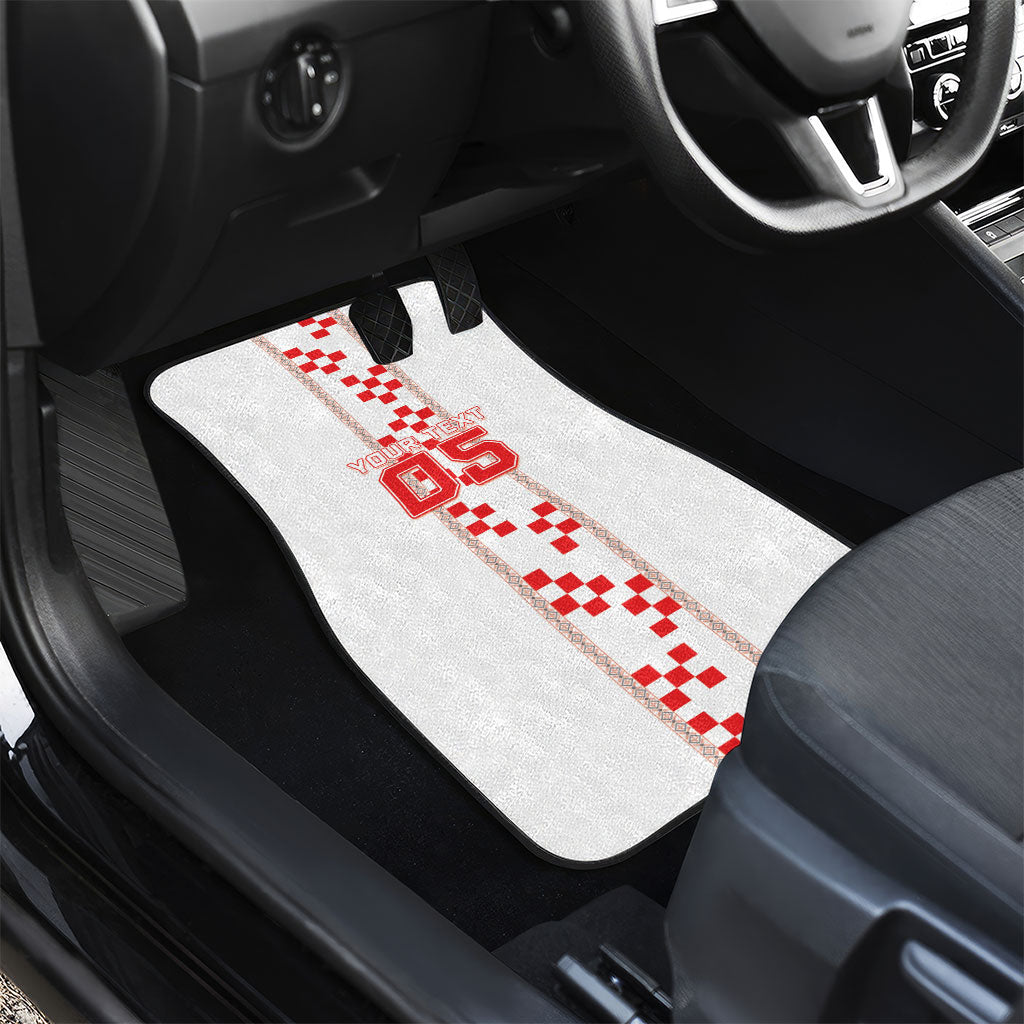 Custom Croatia Football 2026 Car Mats Hrvatska Vatreni Checkerboard Style