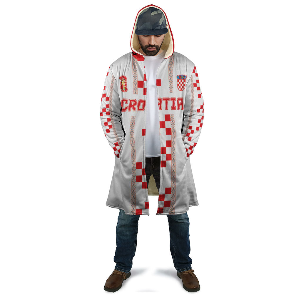 Custom Croatia Football 2026 Cloak Hrvatska Vatreni Checkerboard Style