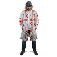 Custom Croatia Football 2026 Cloak Hrvatska Vatreni Checkerboard Style