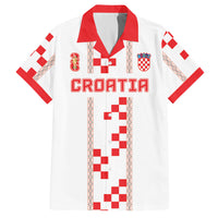 Custom Croatia Football 2026 Hawaiian Shirt Hrvatska Vatreni Checkerboard Style