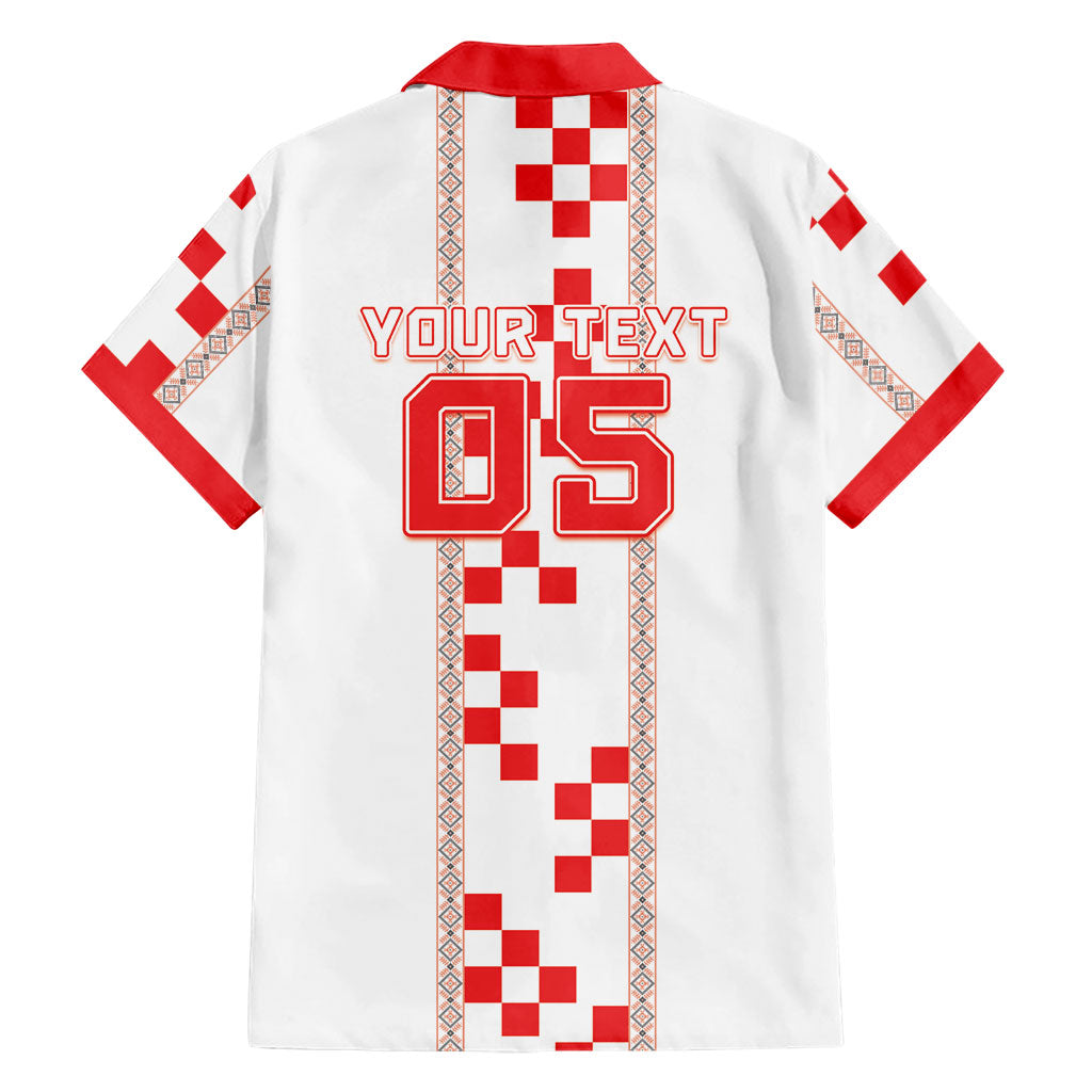Custom Croatia Football 2026 Hawaiian Shirt Hrvatska Vatreni Checkerboard Style